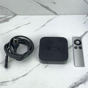 Apple A1378 Apple TV Media Streamer (2nd Generation) W/ Remote + Power Cord